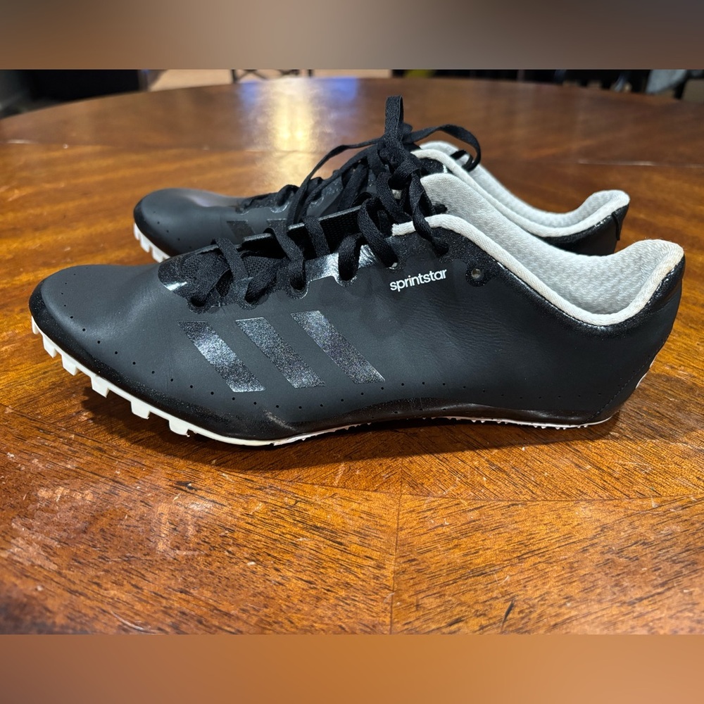 Adidas Sprintstar  Running Black Men’s Athletic Shoes with Subtle Stripe Accents - Picture 3 of 13